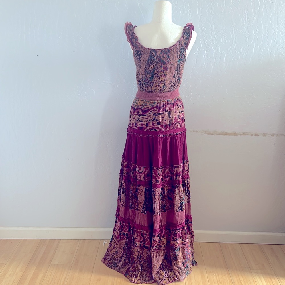 Xoxo Multicolor Ruffle Maxi Dress - Picture 3 of 8